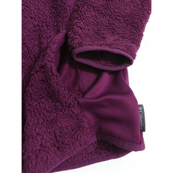 Columbia Women's Large By The Lake Plush Fleece Full Zip Jacket Coat Purple - Picture 2 of 11